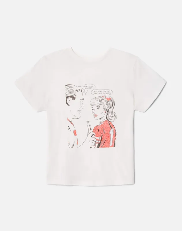 Classic "Sports" Tee - Vintage White sold by Re/Done