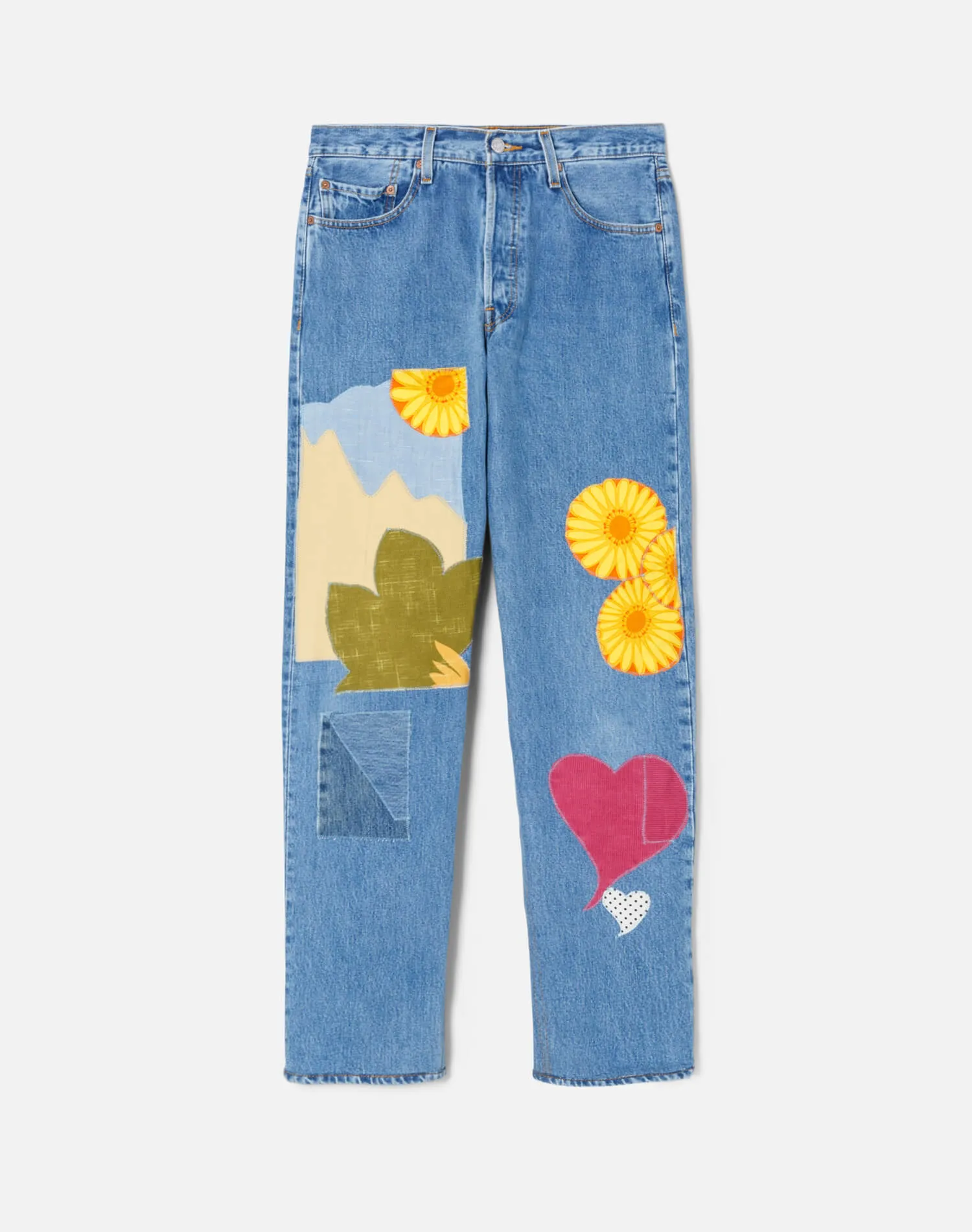 Levi's Men's Patched Up 501 - Assorted Indigo/Floral (Retail) sold by Re/Done