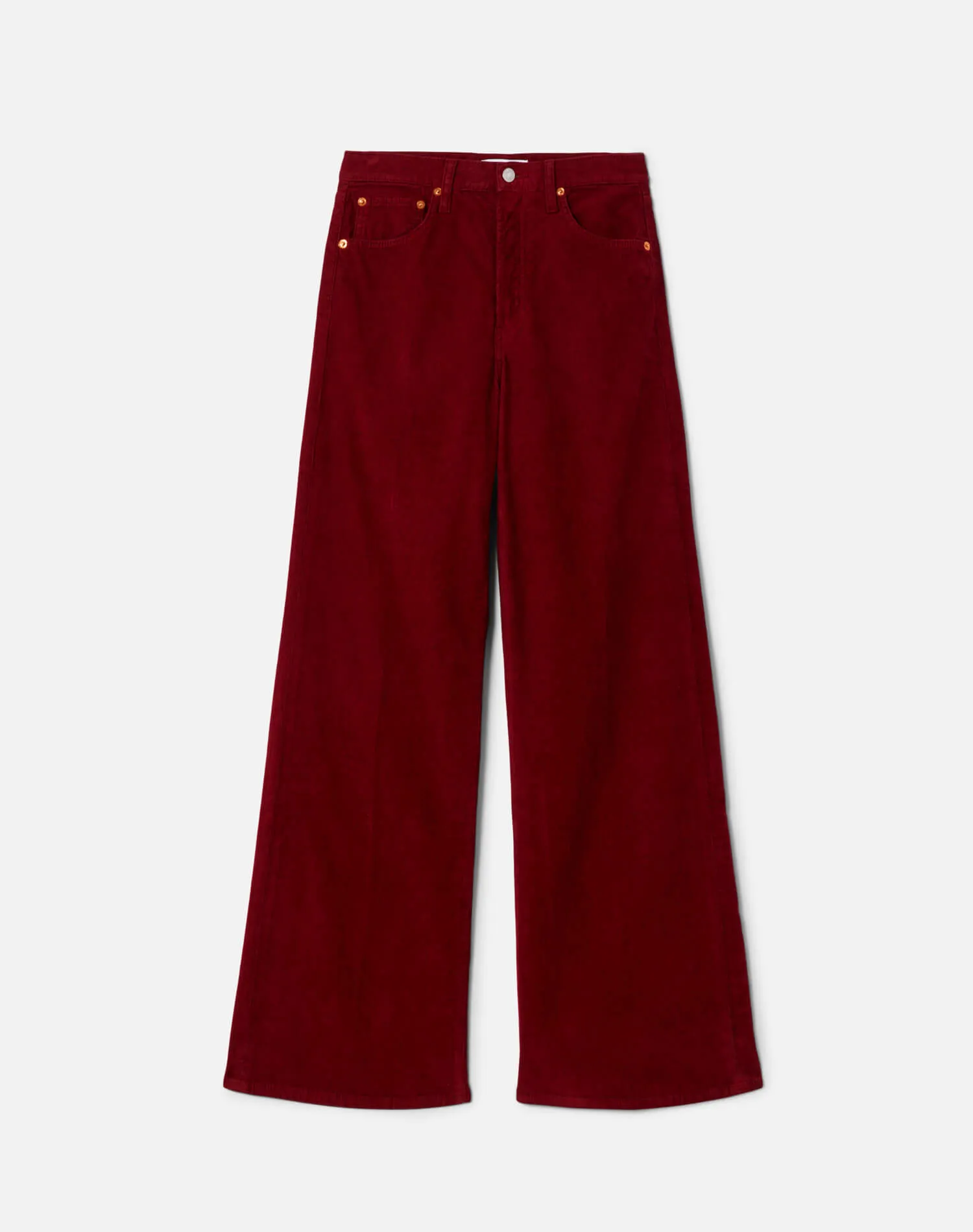High Rise Wide Leg - Beet Cord sold by Re/Done