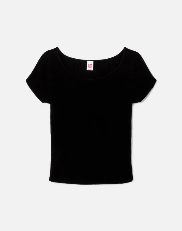 Hanes Hemp Goldie Tee - Black sold by Re/Done