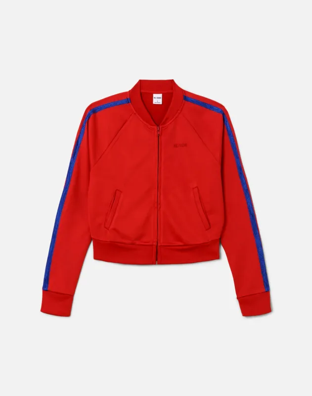 Sunland Track Jacket - Crimson Cobalt made by Re/Done