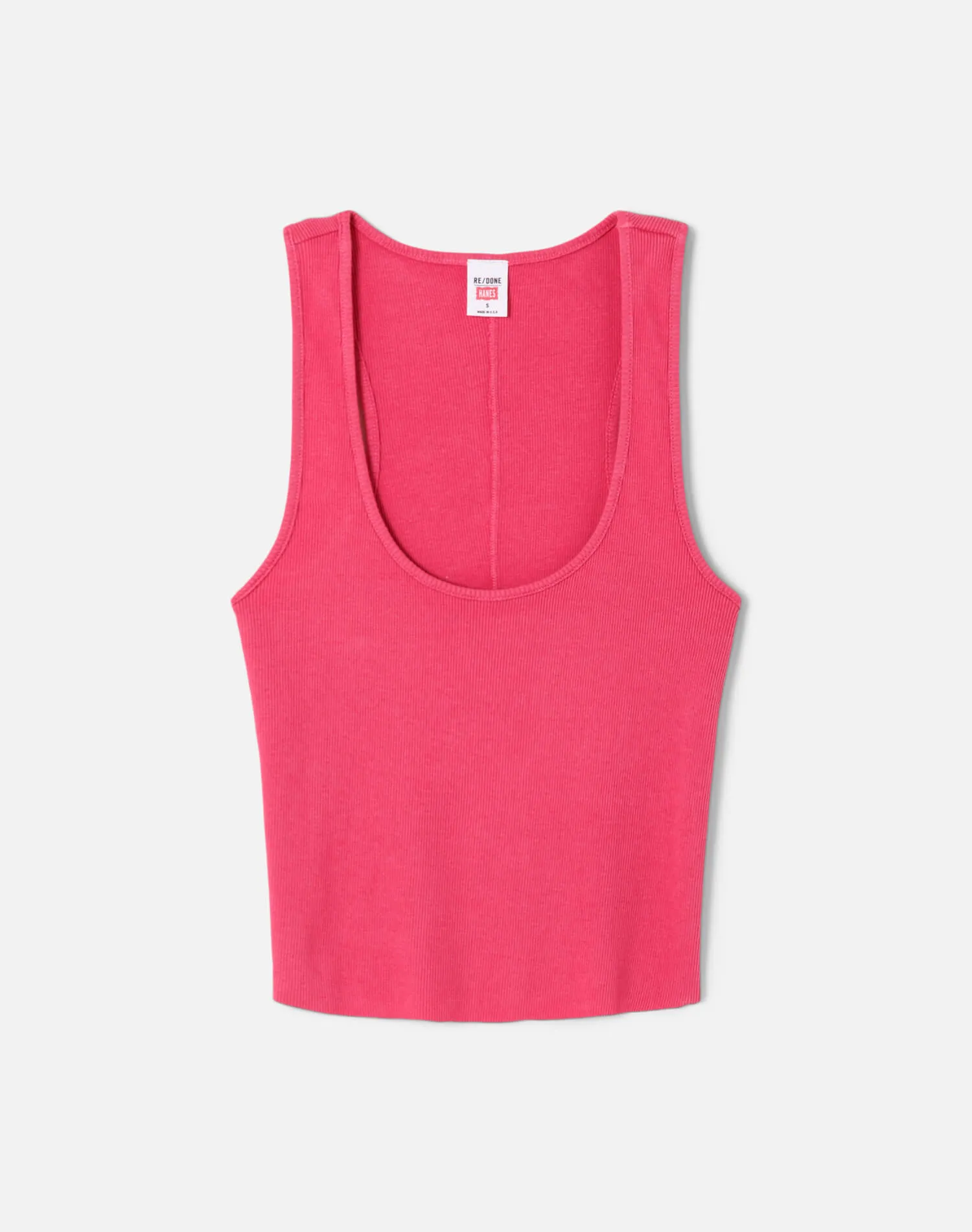 Cut Off Tank - Raspberry sold by Re/Done