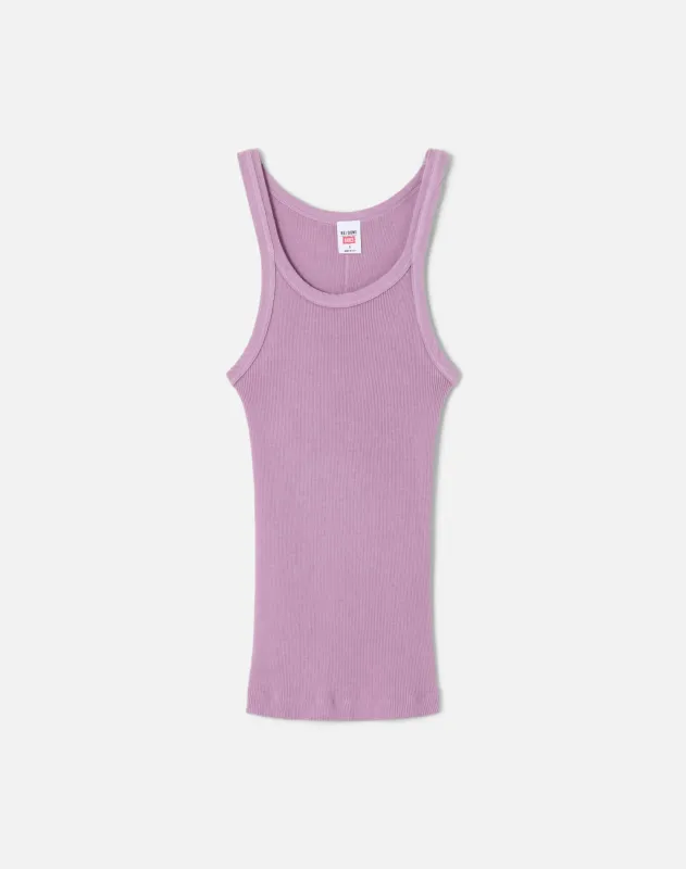 Ribbed Tank - Electric Lilac sold by Re/Done