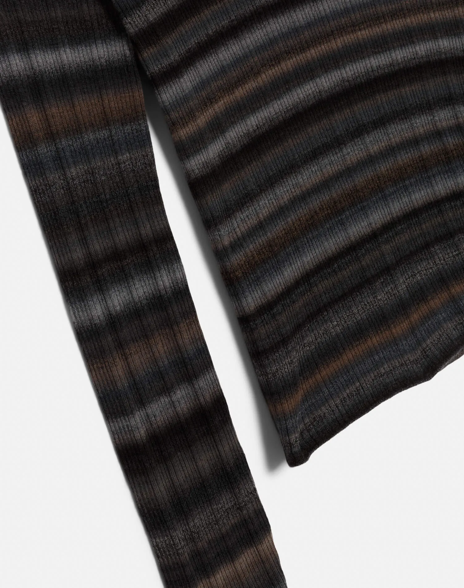 Long Sleeve Rib Crewneck - Black Combo sold by Re/Done product image thumbnail 4