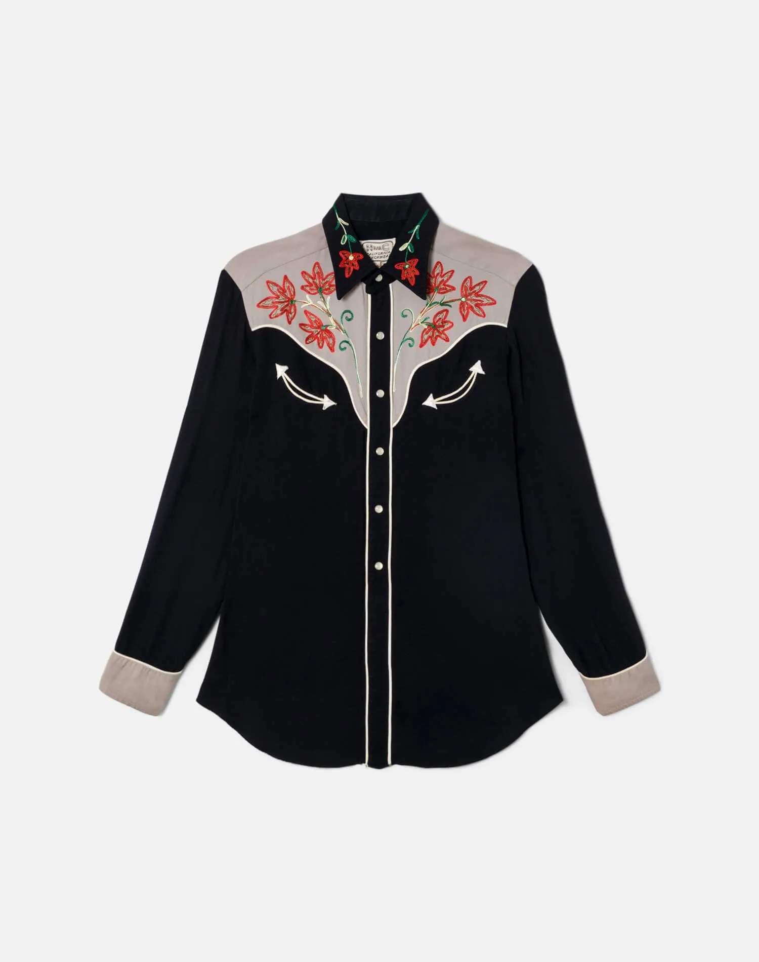 50s H Bar C Western Rayon Gabardine Rockabilly Shirt -#26 sold by Re/Done