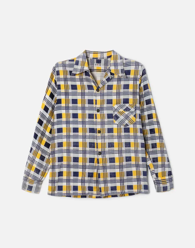 50s Cotton Flannel Shirt -#30 made by Re/Done
