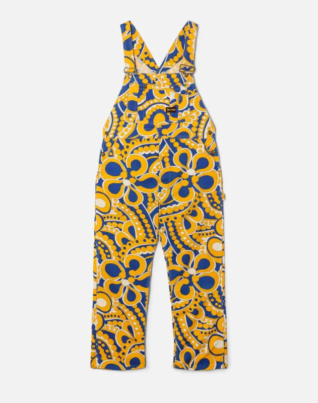 60s Psychidelic Print Overalls -#34 made by Re/Done
