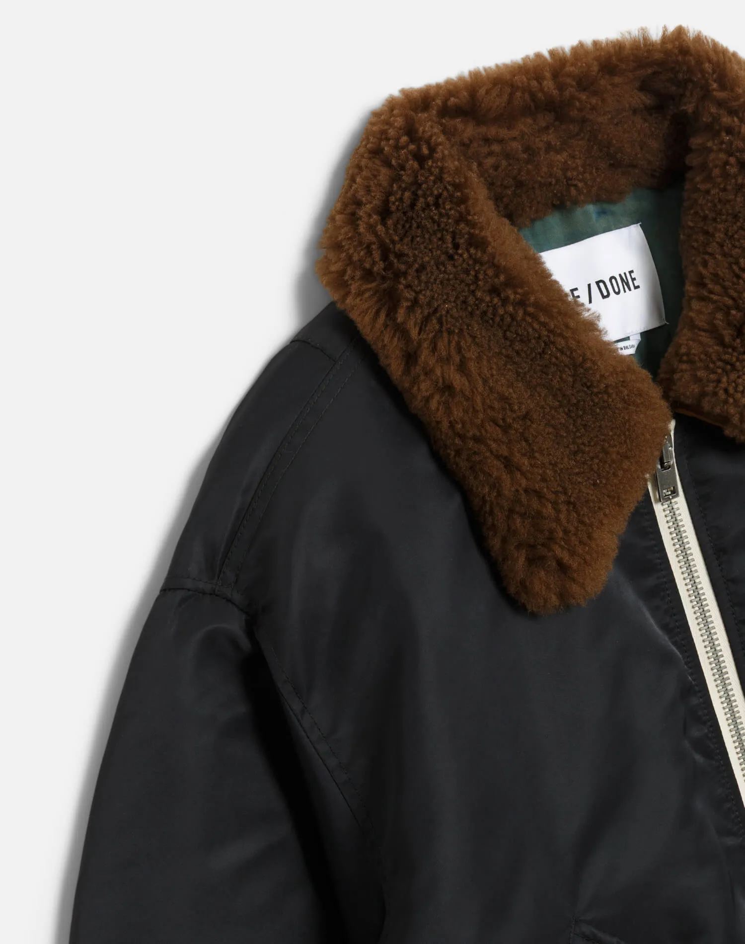 Shrunken Bomber - Black sold by Re/Done product image thumbnail 5