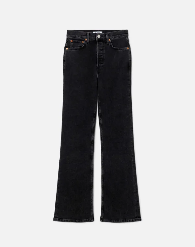 Comfort Stretch 70s Bootcut - Back To Black sold by Re/Done
