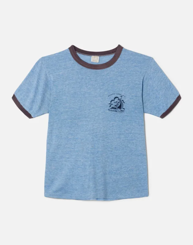 80s Black Lake Tee -#10 made by Re/Done