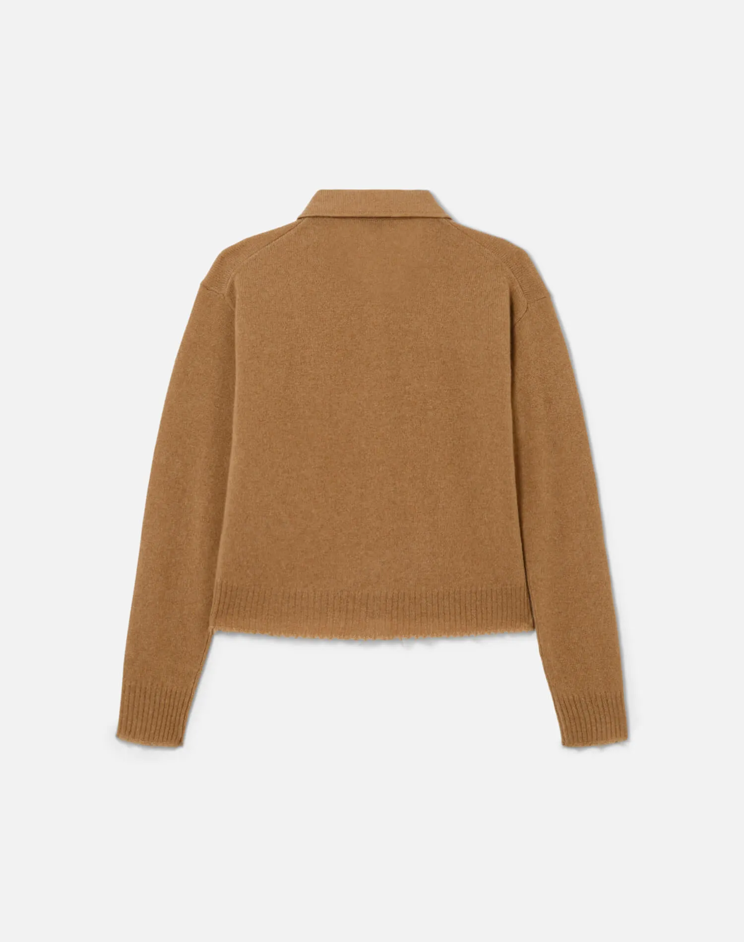 The Loose Polo Cardigan - Toffee sold by Re/Done product image thumbnail 2