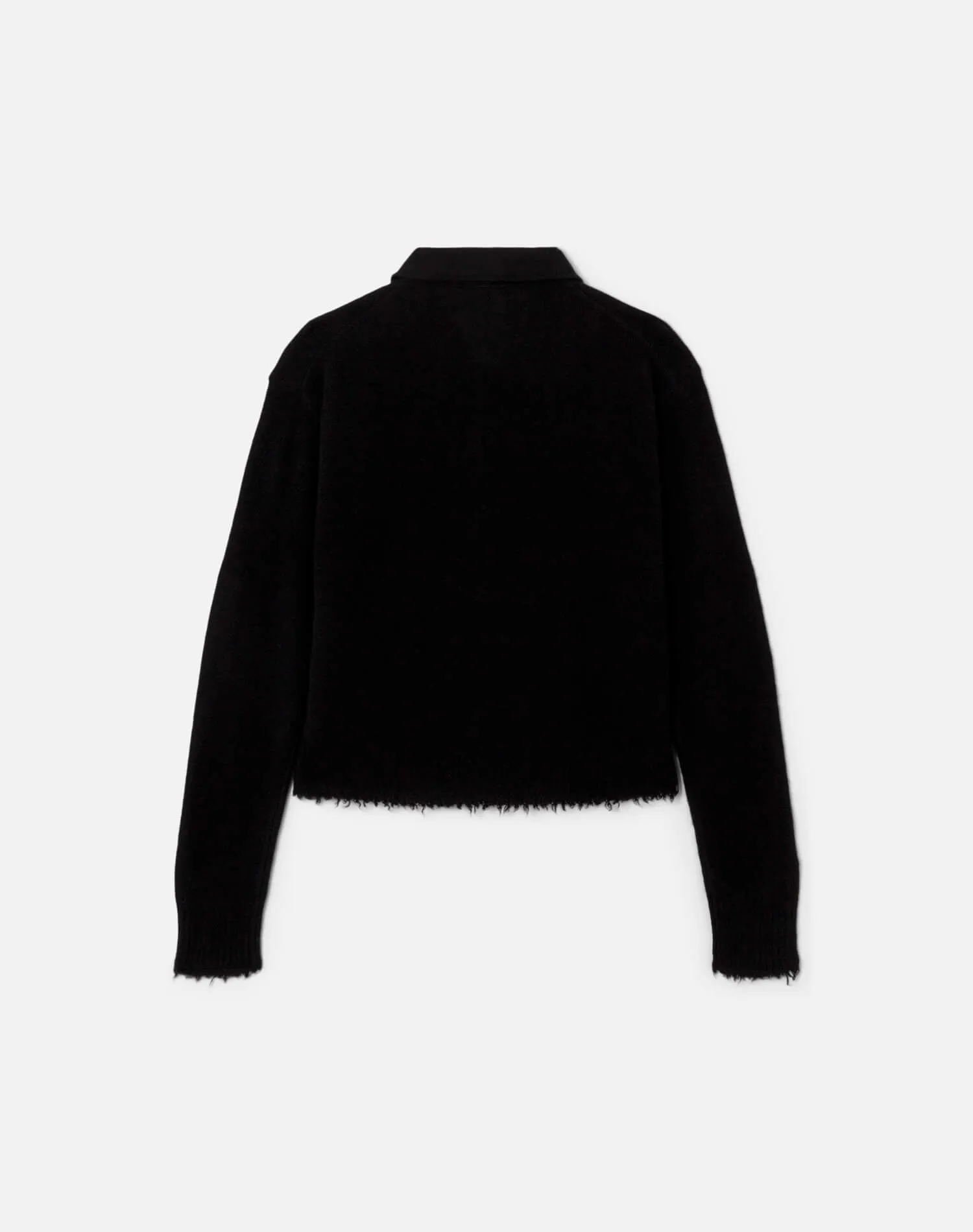 The Loose Polo Cardigan - Black sold by Re/Done product image thumbnail 2