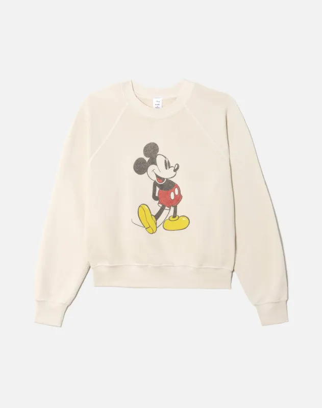 Classic "Mickey Mouse" Crewneck - Vintage White sold by Re/Done