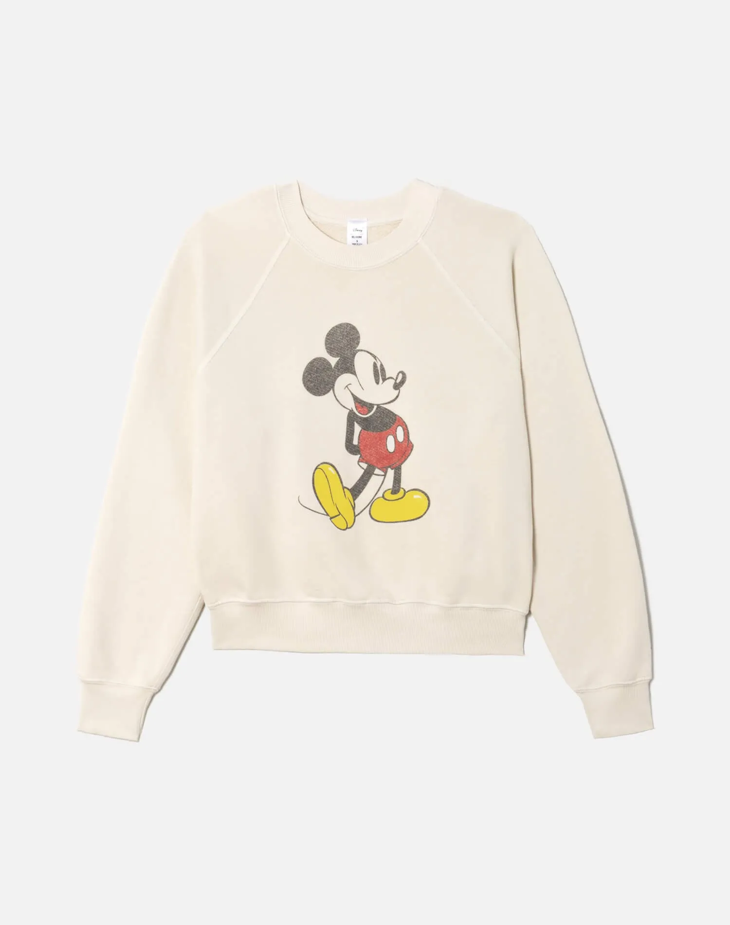 Classic "Mickey Mouse" Crewneck - Vintage White sold by Re/Done