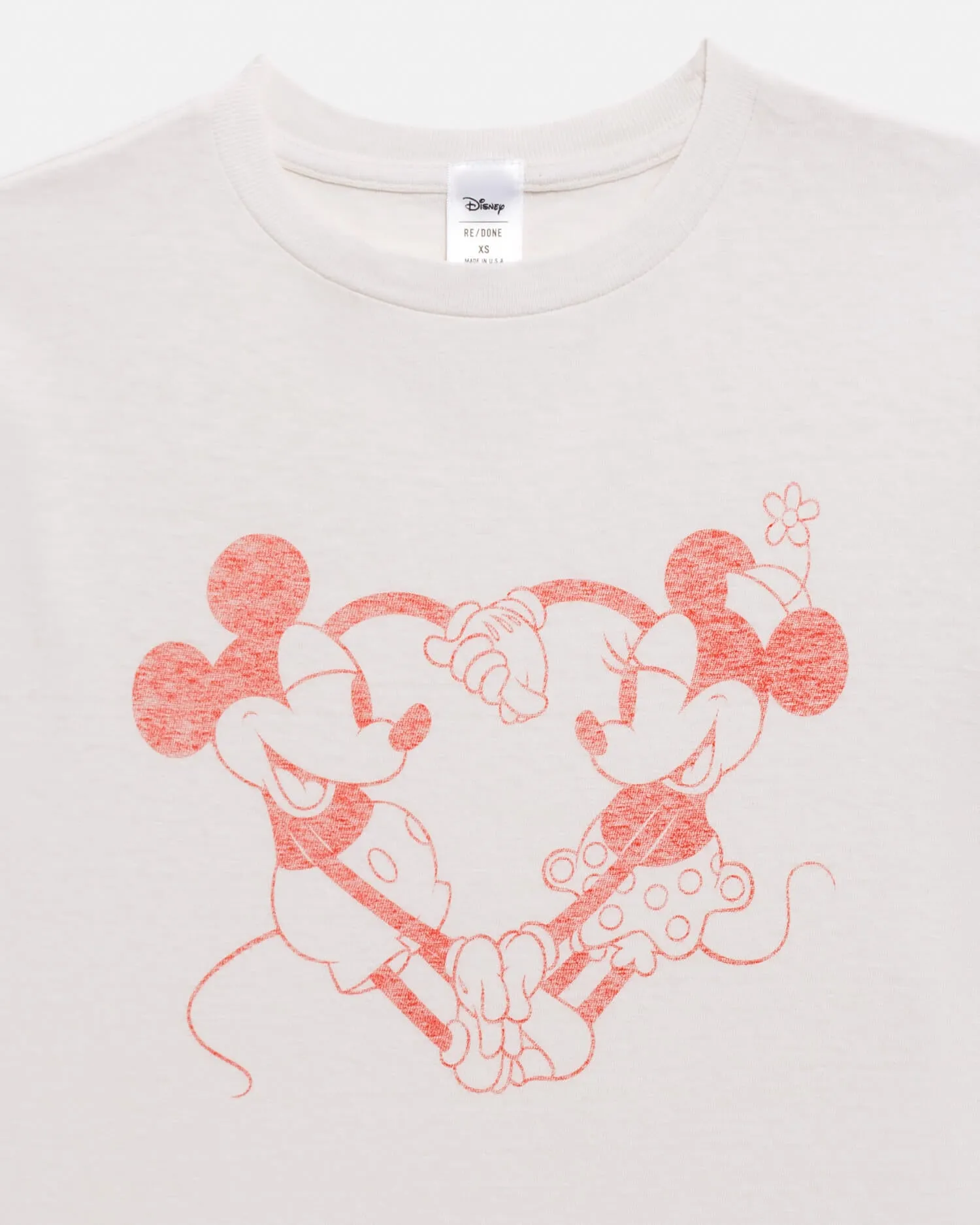 Classic "Disney Heart Hands" Tee - Vintage White sold by Re/Done product image thumbnail 5