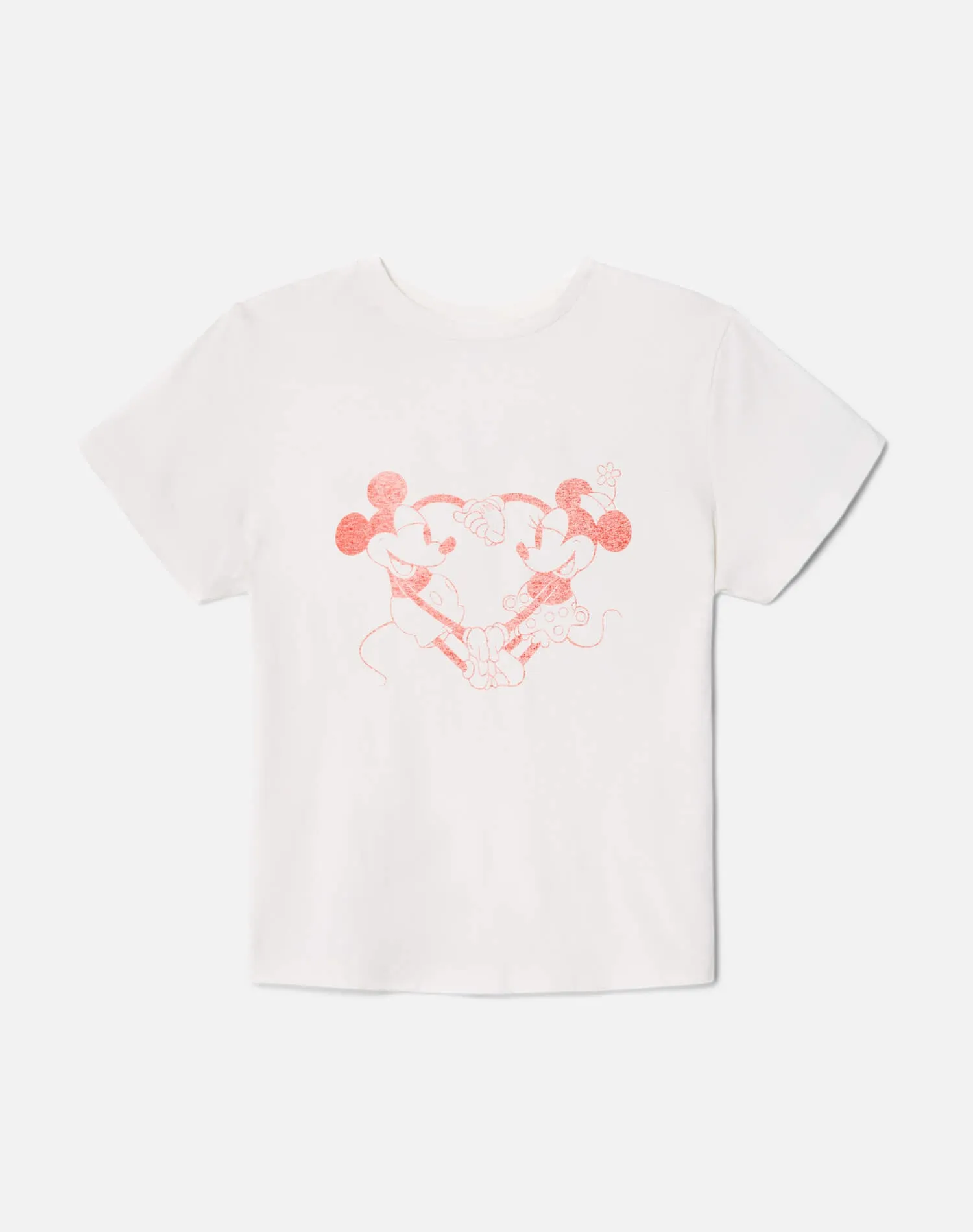 Classic "Disney Heart Hands" Tee - Vintage White sold by Re/Done