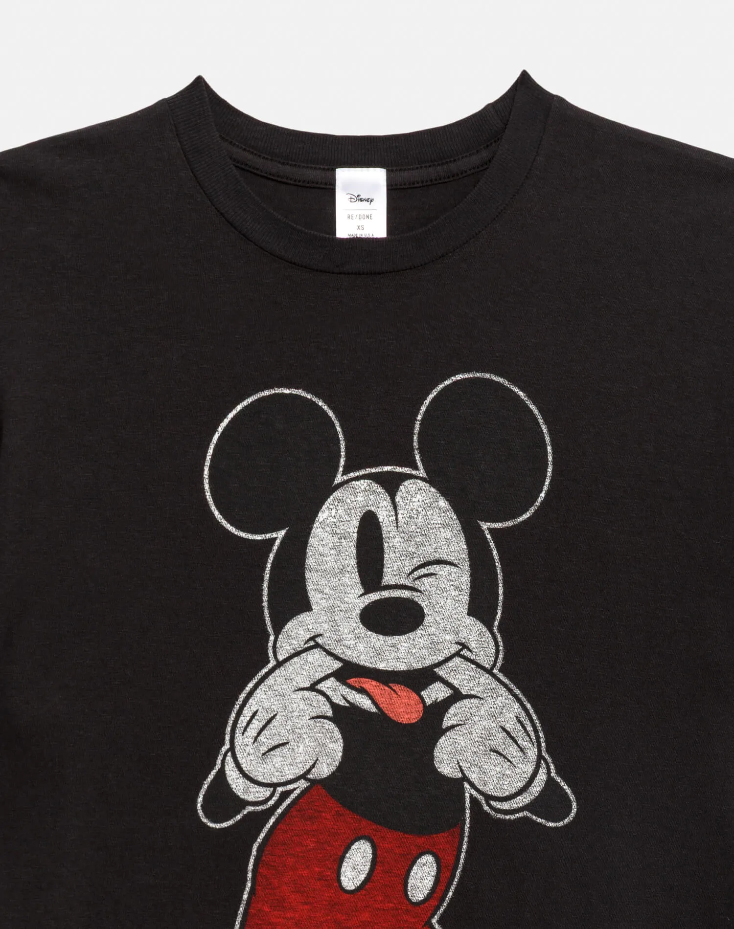 Boyfriend "Silly Mickey Mouse" Tee - Washed Black sold by Re/Done product image thumbnail 4