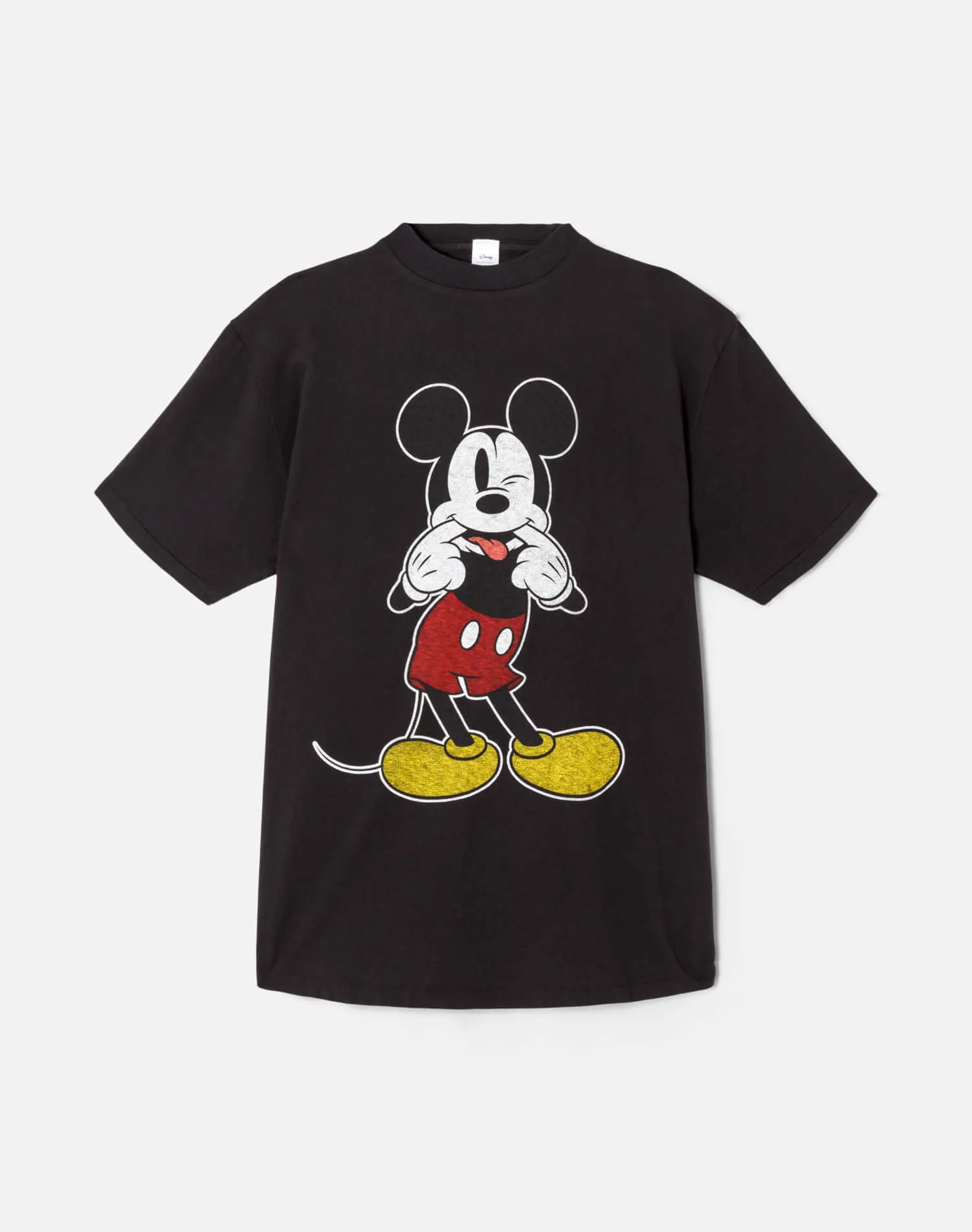 Boyfriend "Silly Mickey Mouse" Tee - Washed Black sold by Re/Done