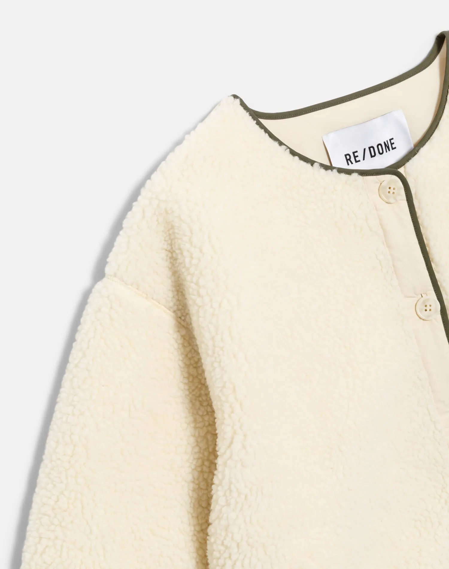 Cocoon Liner Jacket - Vintage White sold by Re/Done product image thumbnail 4