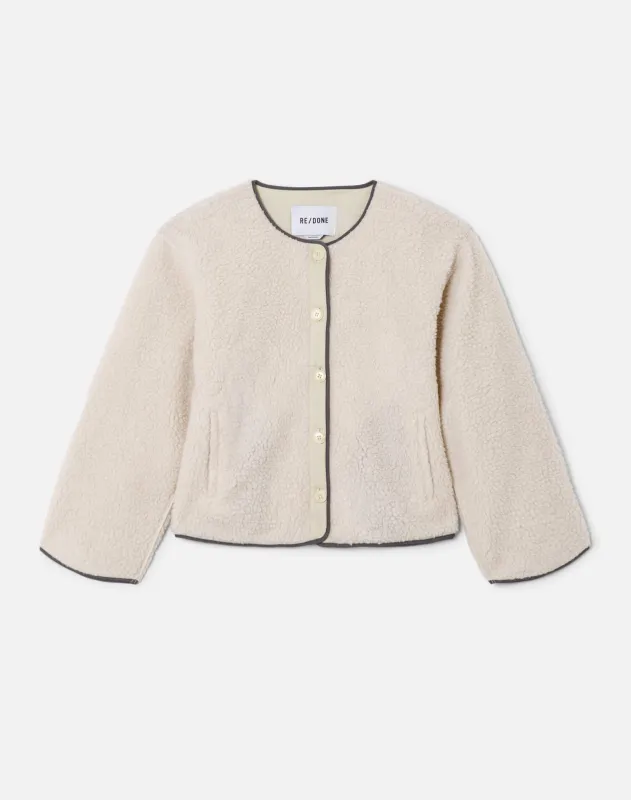 Cocoon Liner Jacket - Vintage White made by Re/Done