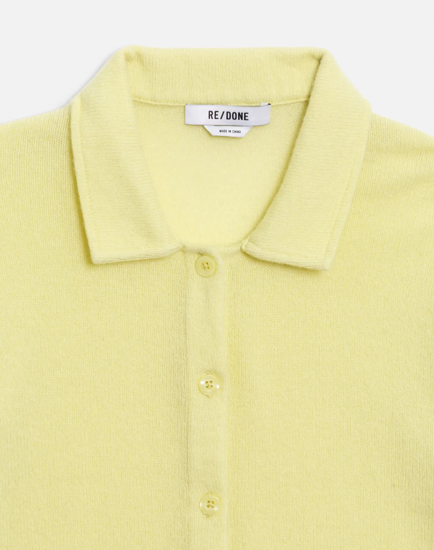 The Loose Polo Cardigan - Limeade sold by Re/Done product image thumbnail 5