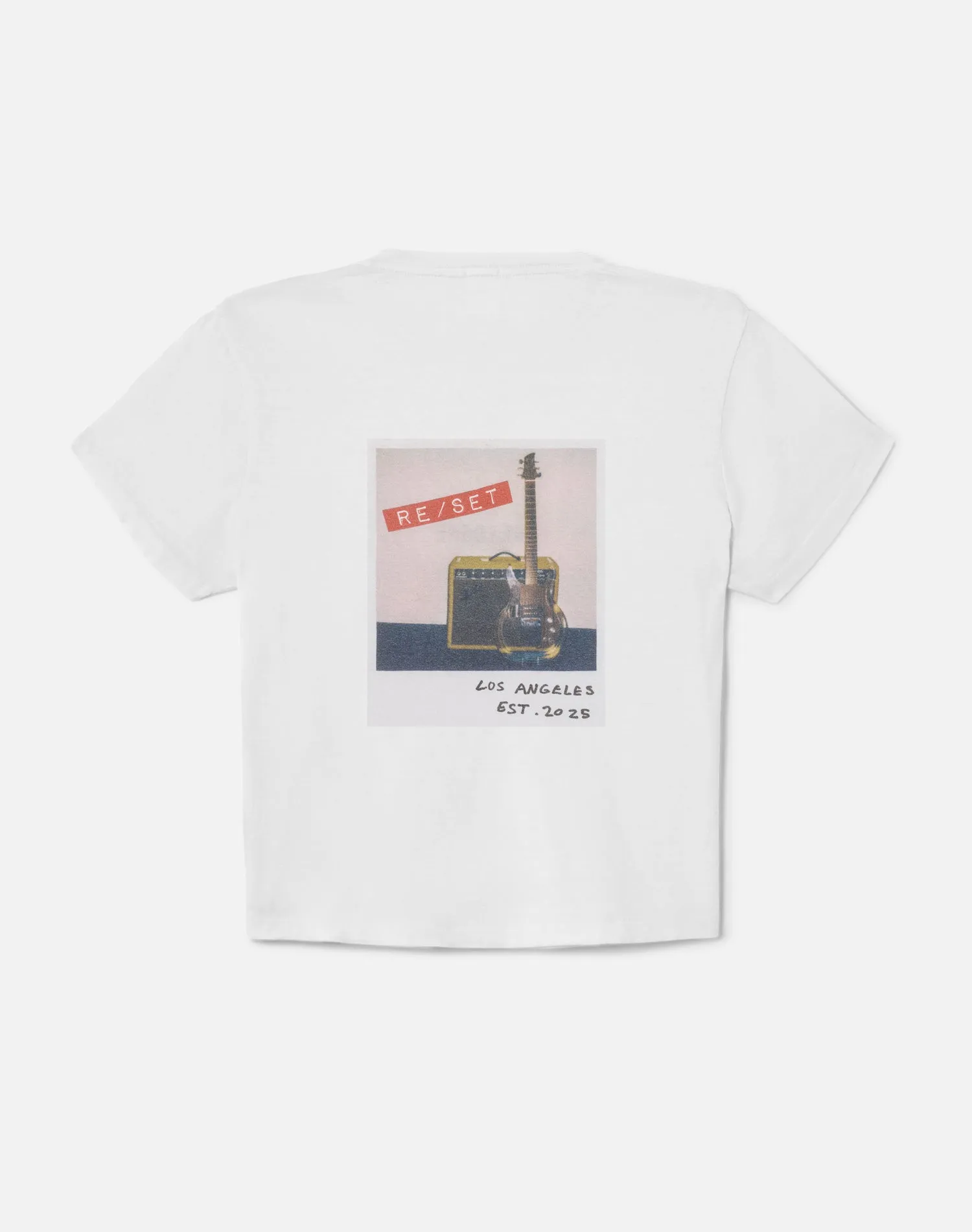 50s Boxy "Re/Set Polaroid" Tee - Optic White sold by Re/Done product image thumbnail 2
