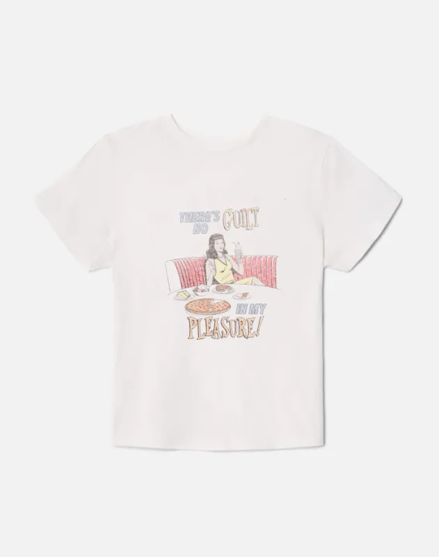 Classic "Pleasure" Tee - Vintage White sold by Re/Done