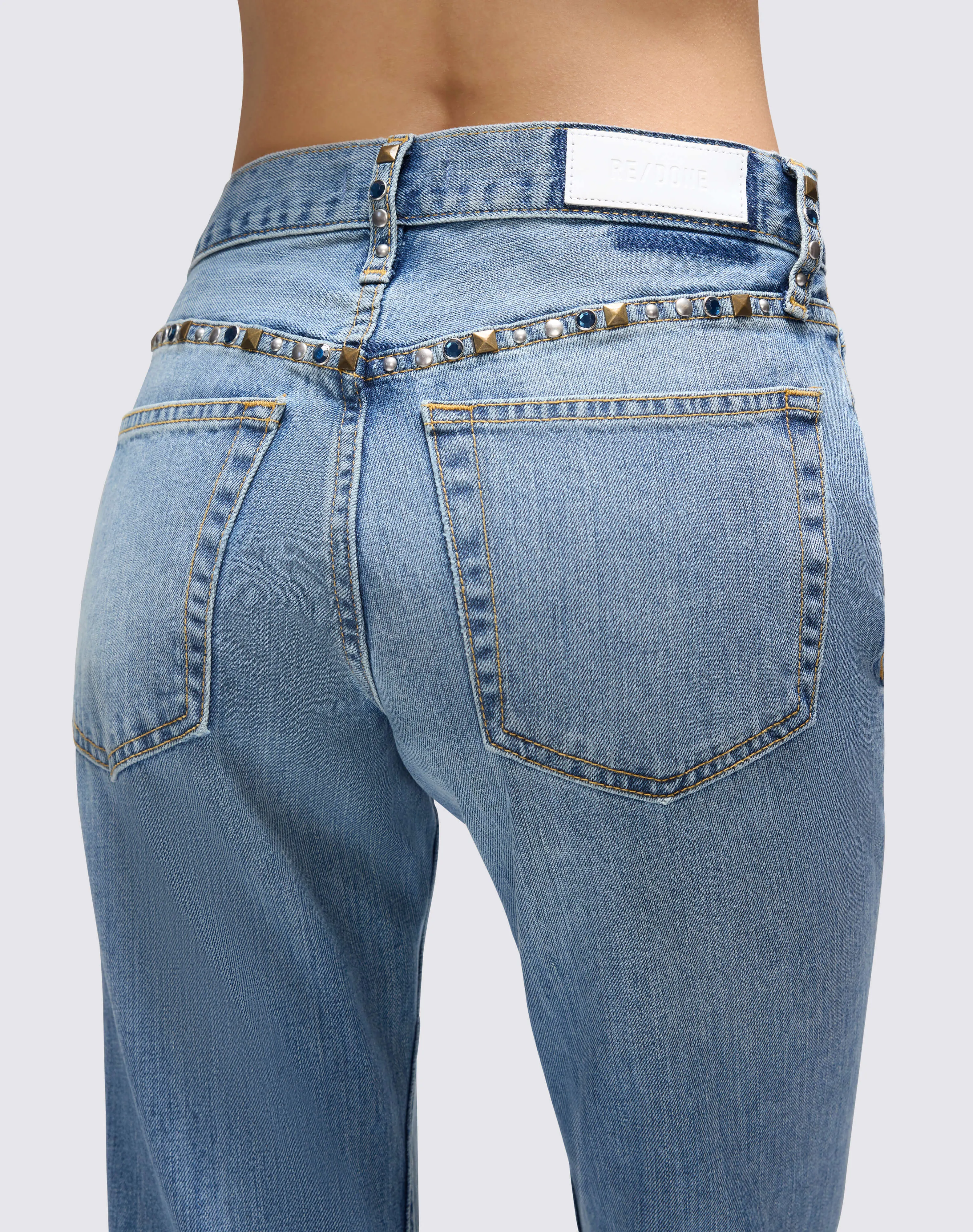 Twisted Mid Rise Bootcut - Thunderstruck sold by Re/Done product image thumbnail 5