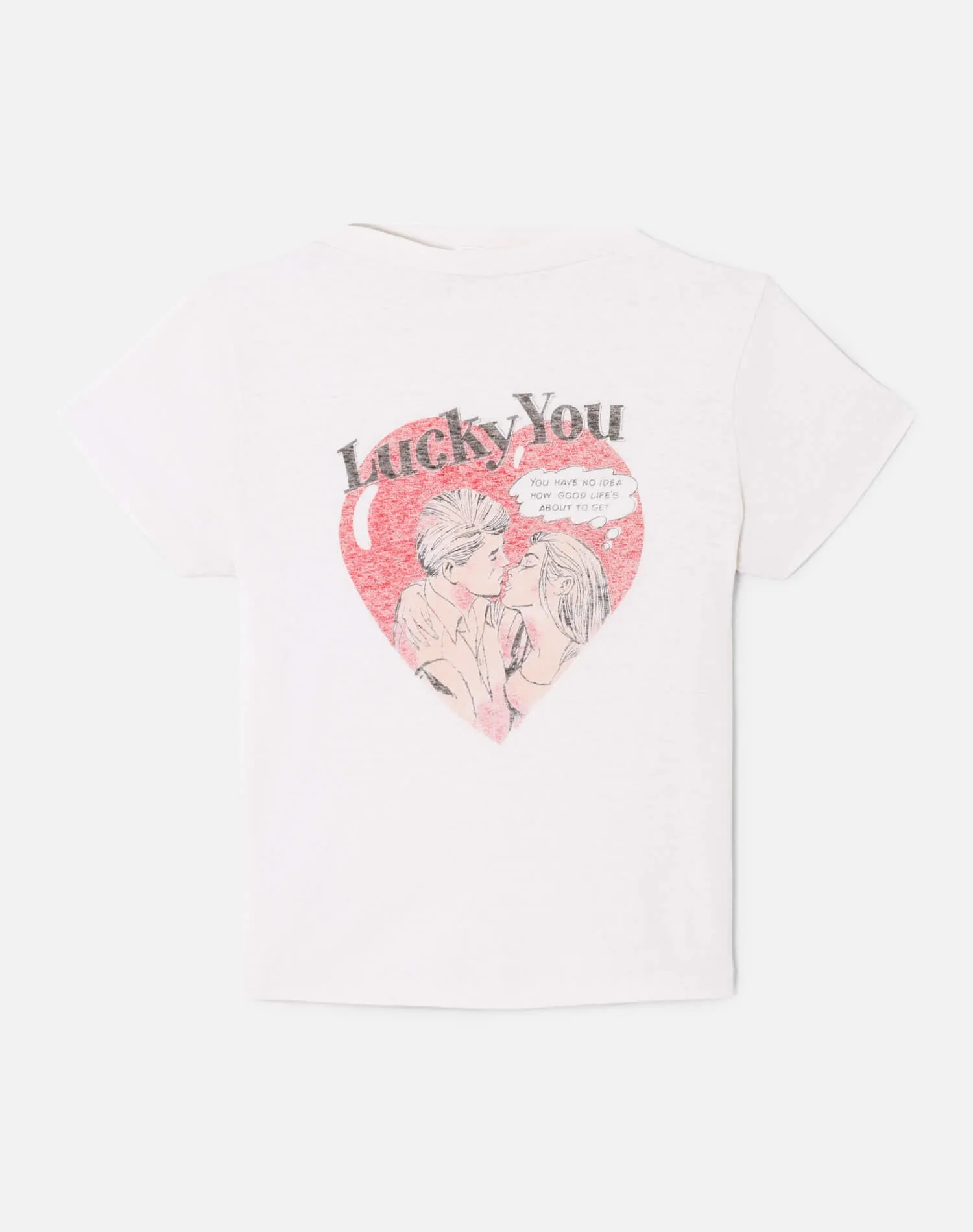 Classic "Lucky You" Tee - Vintage White sold by Re/Done