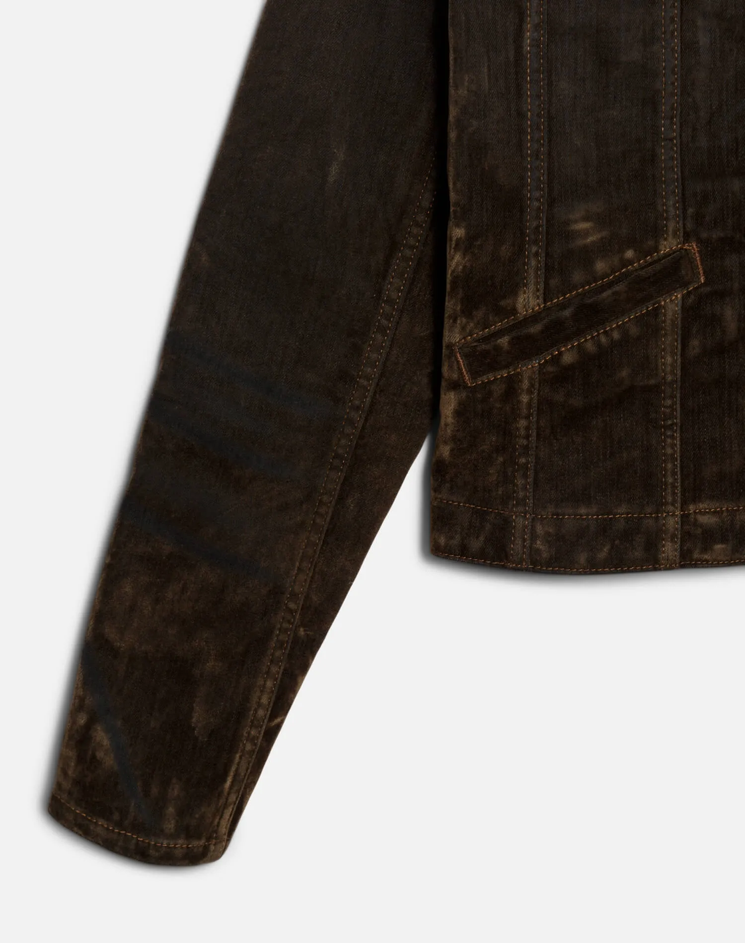 Slim Zip Jacket - Olive Branch Flocked sold by Re/Done product image thumbnail 4