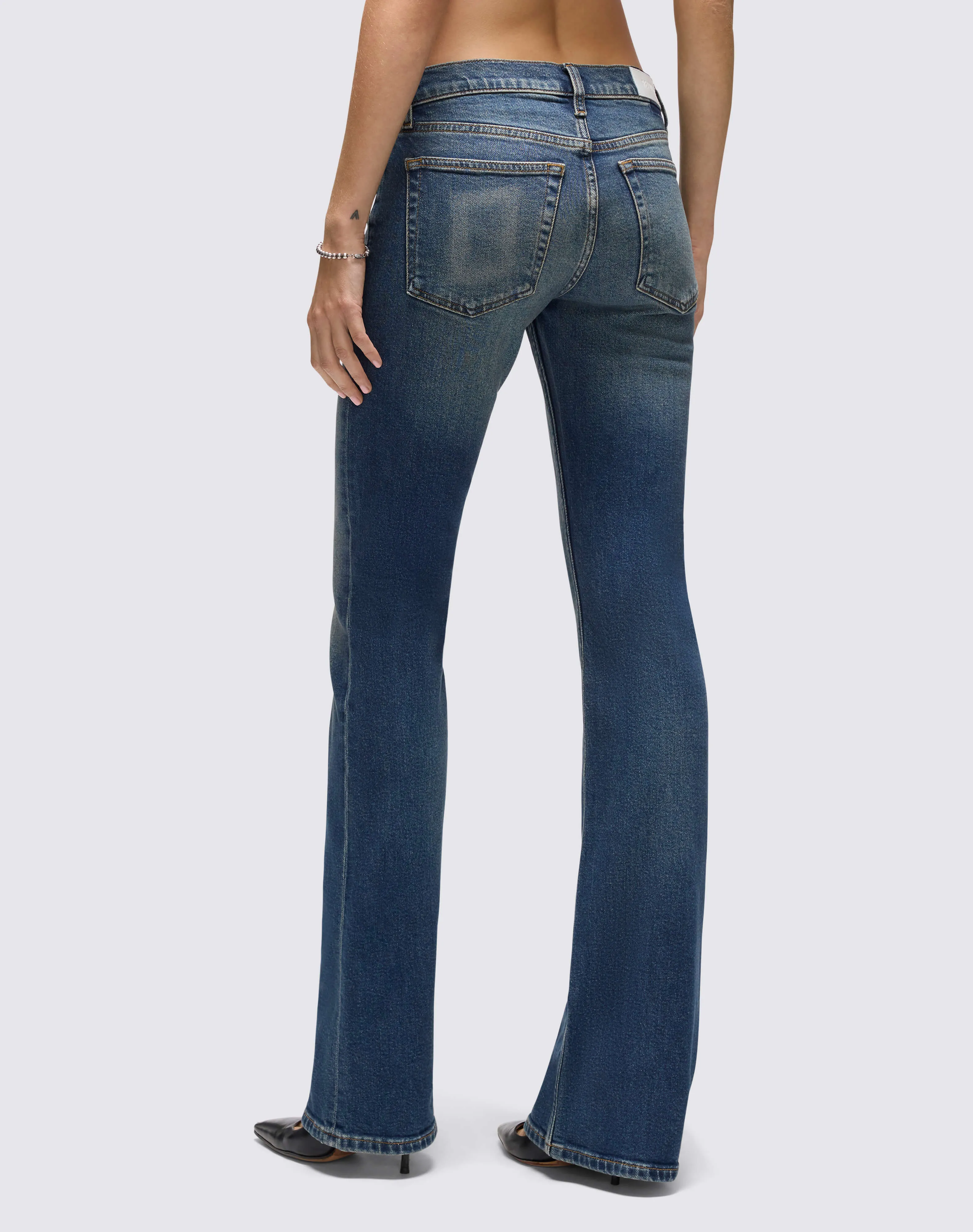 Comfort Stretch Low Rise Micro Boot - Smoke Water sold by Re/Done product image thumbnail 4