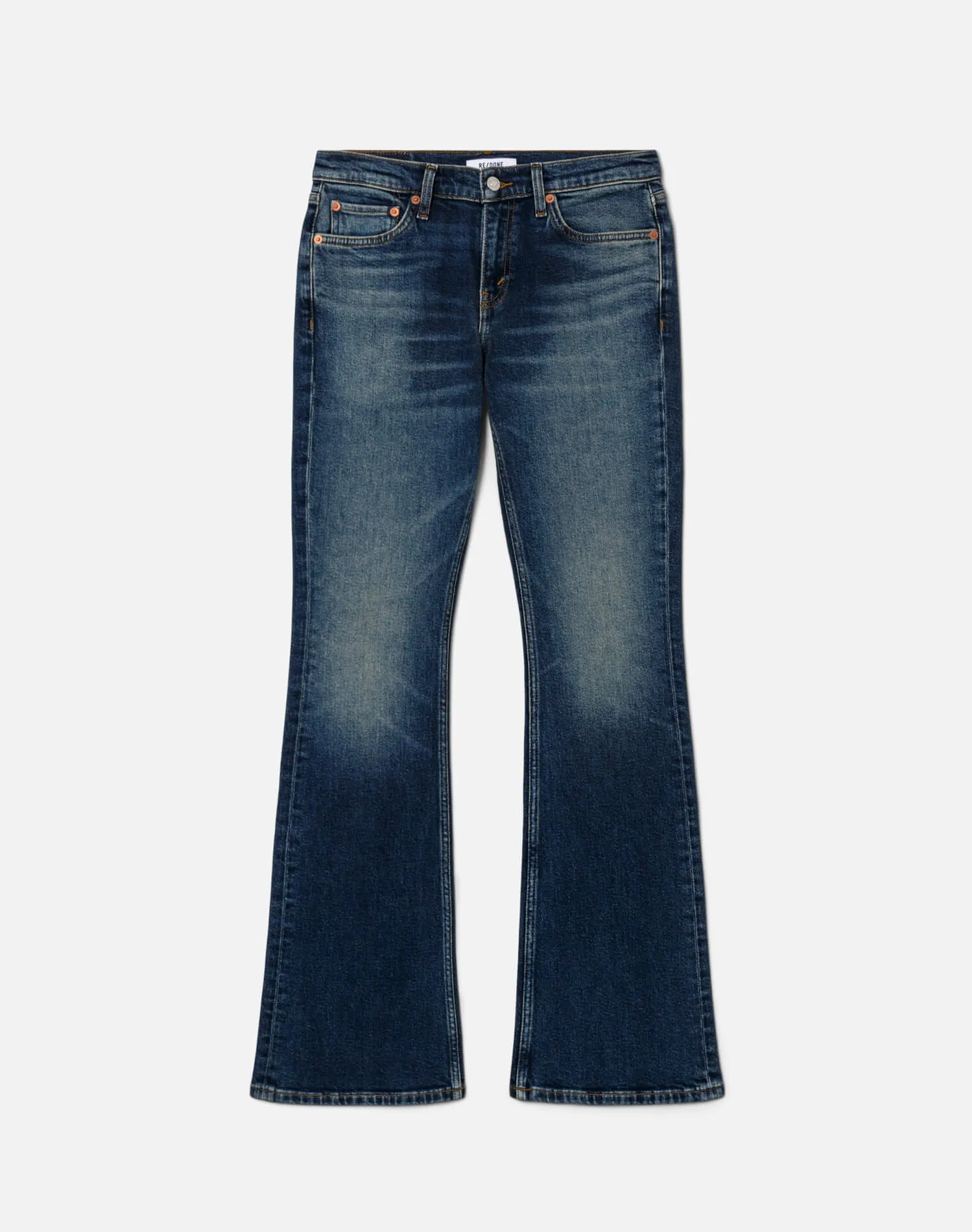 Comfort Stretch Low Rise Micro Boot - Smoke Water sold by Re/Done