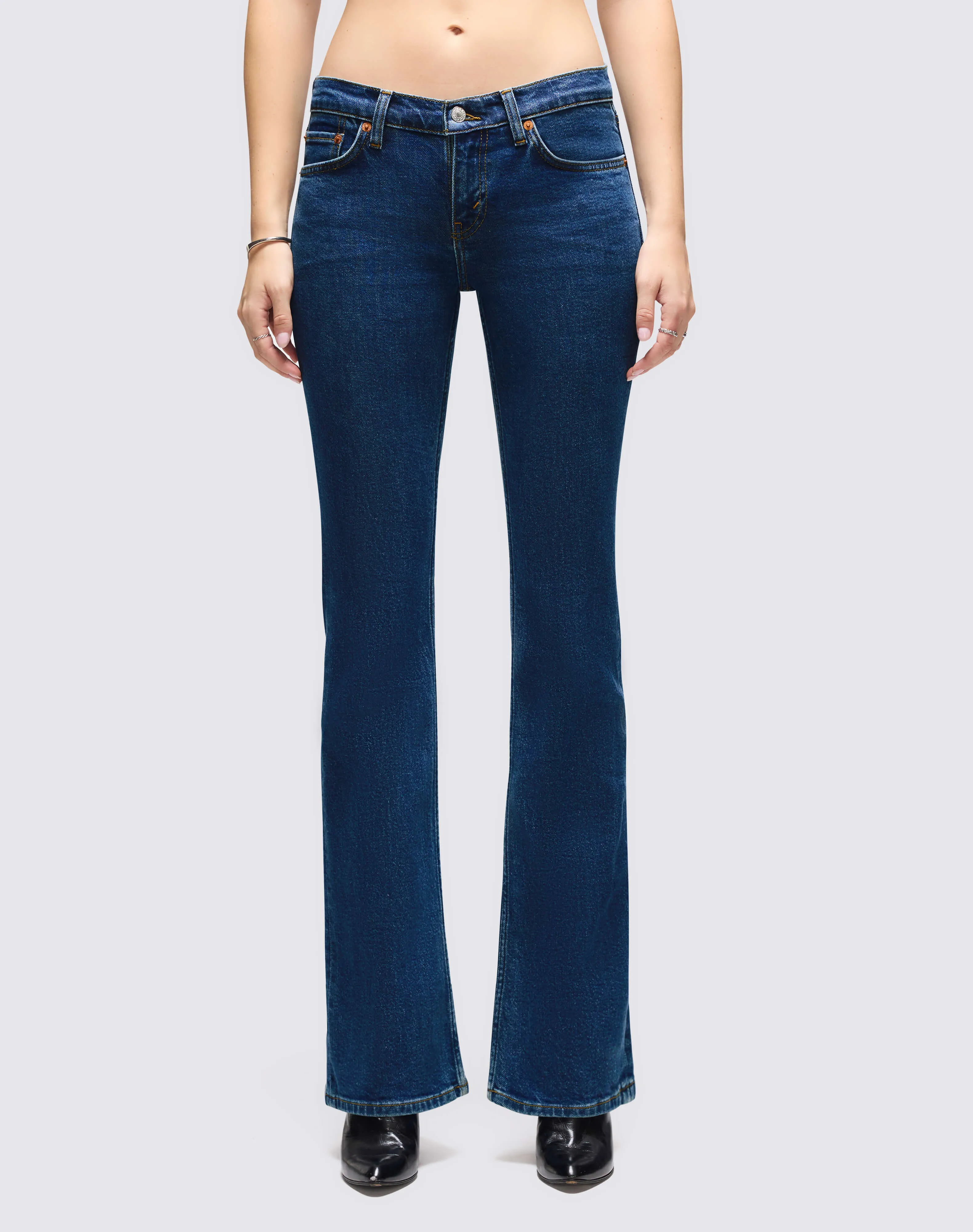 Comfort Stretch Low Rise Micro Boot - Rustic Indigo sold by Re/Done product image thumbnail 2