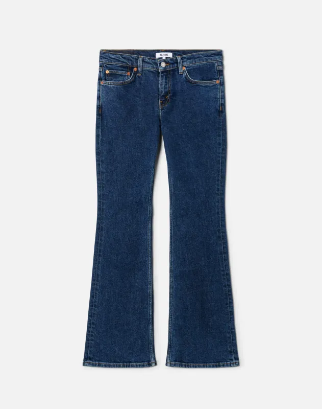 Comfort Stretch Low Rise Micro Boot - Rustic Indigo sold by Re/Done