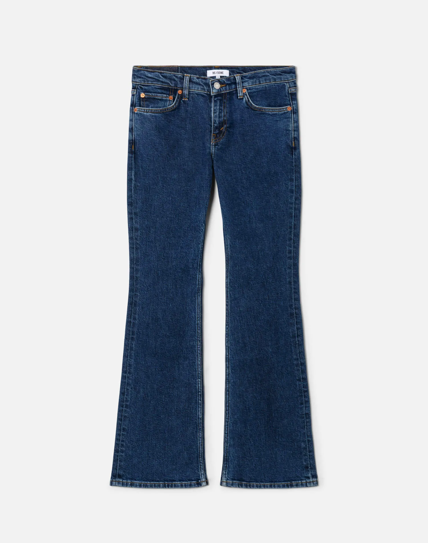 Comfort Stretch Low Rise Micro Boot - Rustic Indigo sold by Re/Done