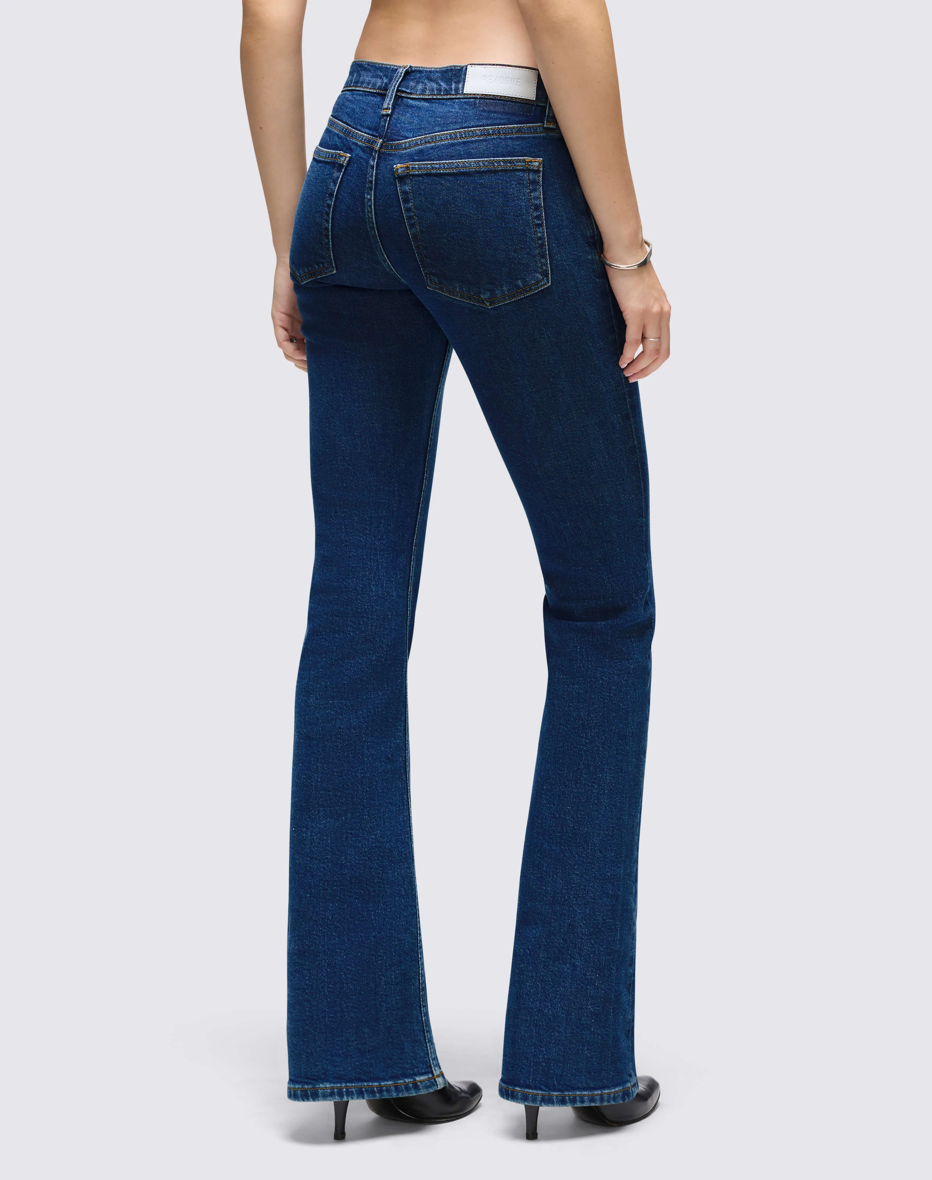 Comfort Stretch Low Rise Micro Boot - Rustic Indigo sold by Re/Done product image thumbnail 5