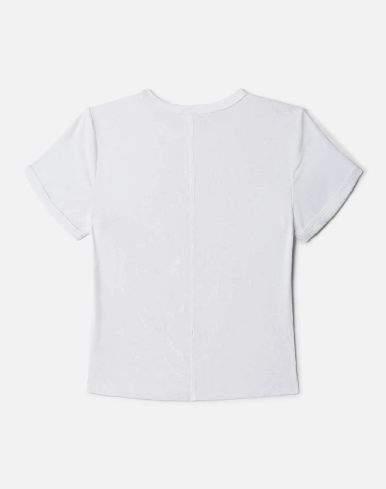 Hanes 90s Ribbed Cap Sleeve Tee - Off White sold by Re/Done product image thumbnail 2
