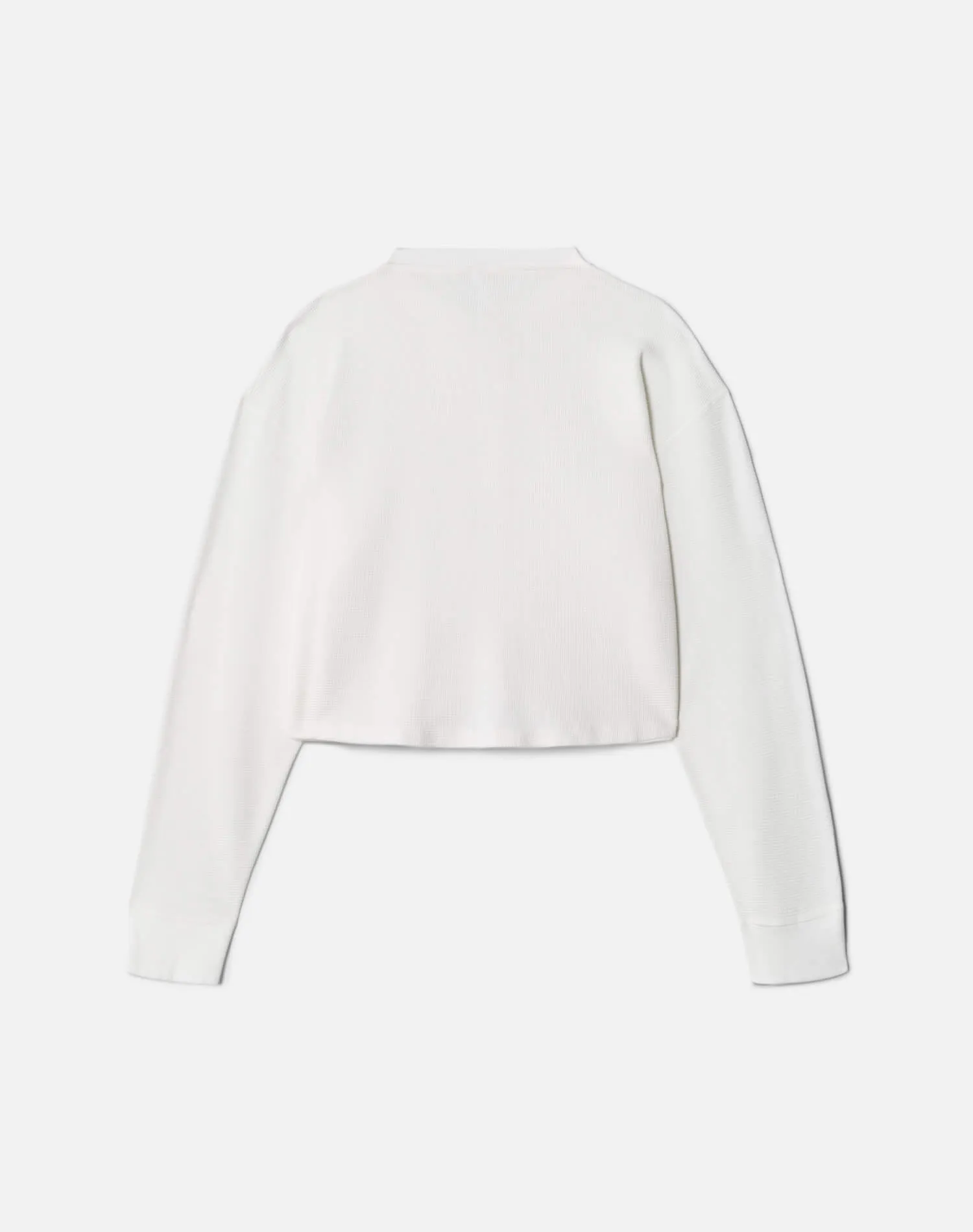 Hanes Waffle Boxy Henley - Off White sold by Re/Done product image thumbnail 2