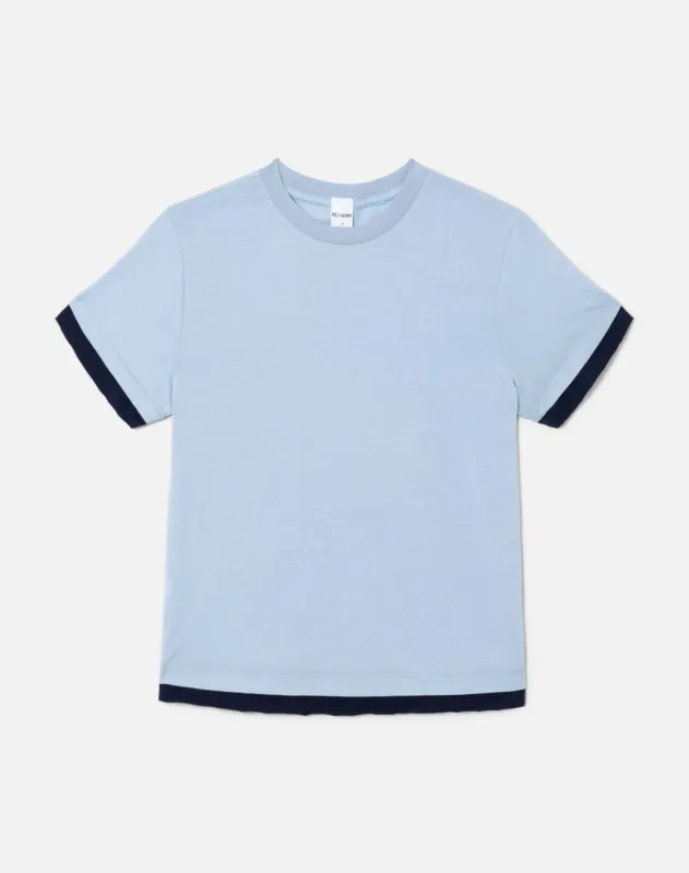 Classic Layer Tee - Bluebell/Navy made by Re/Done
