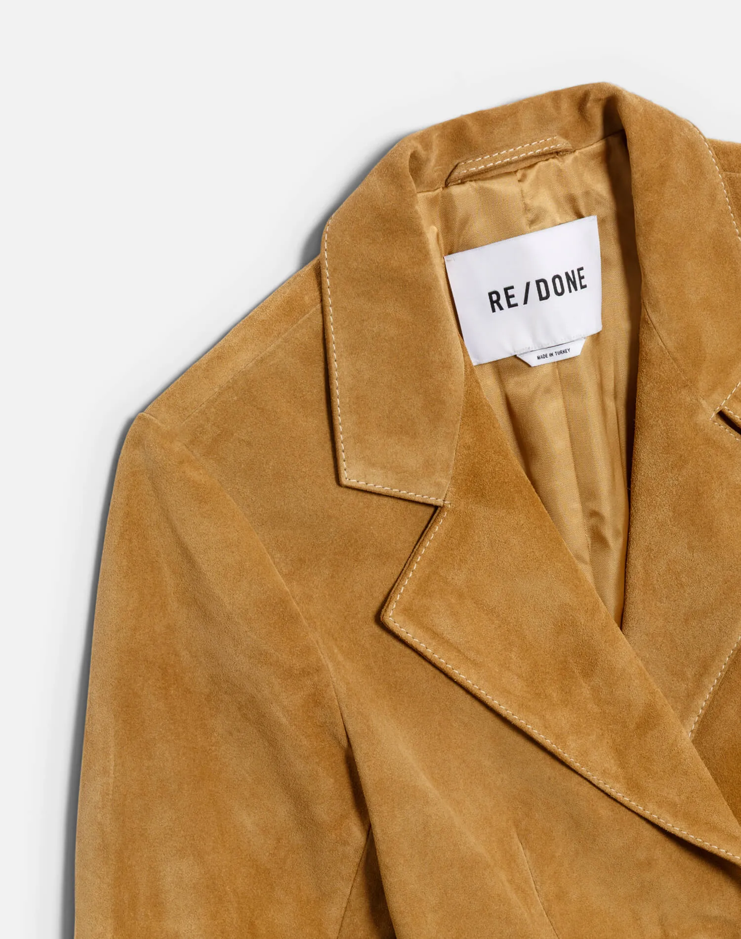 Classic Suede Blazer - Tobacco sold by Re/Done product image thumbnail 4