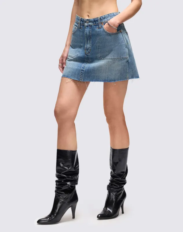 The Rewind Skirt - Thunderstruck made by Re/Done
