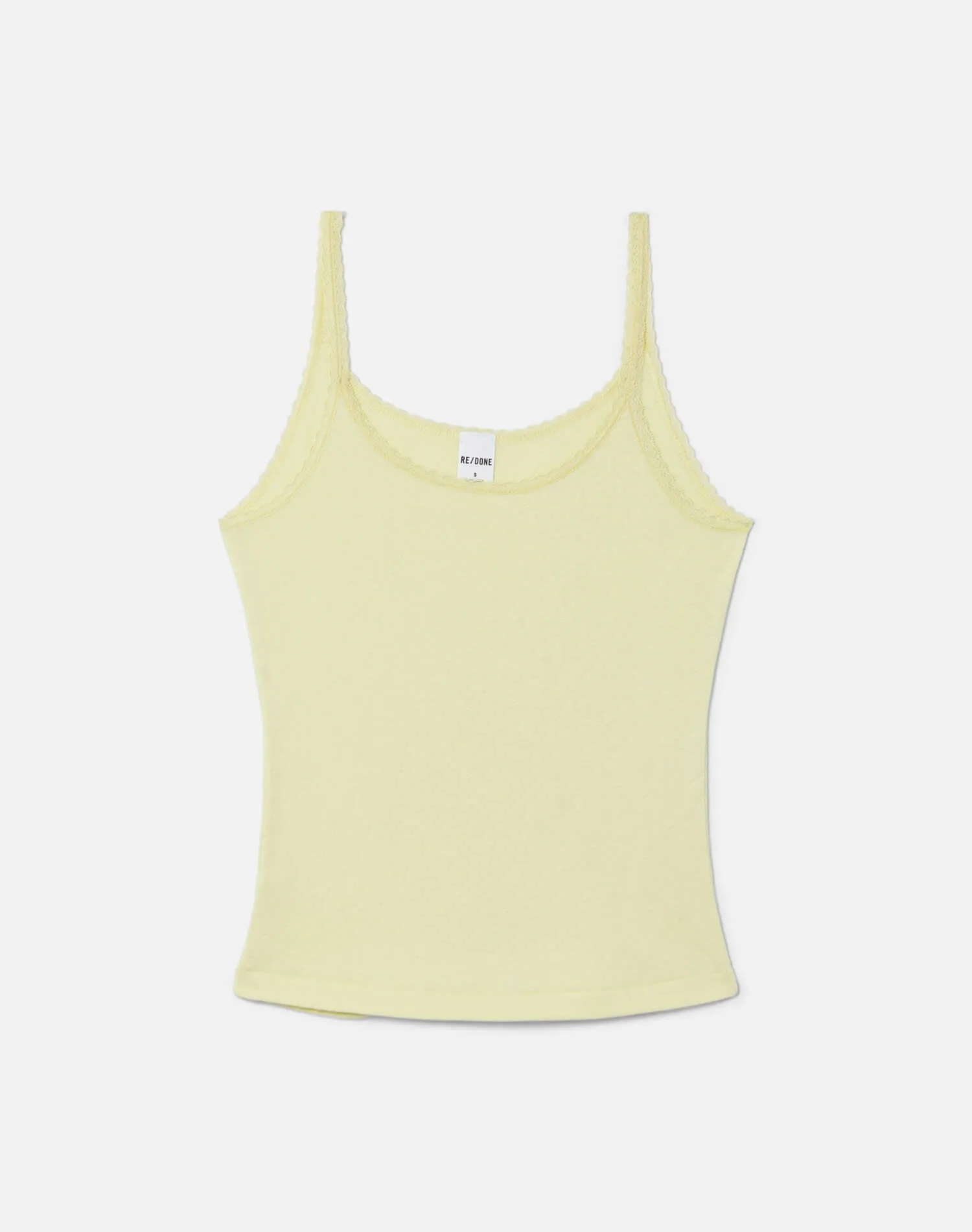 Lace Strap Tank - Limeade sold by Re/Done