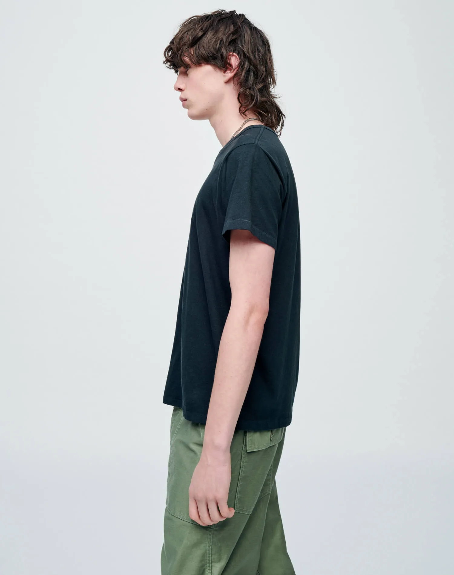 Hanes Loose Tee - Aged Black sold by Re/Done product image thumbnail 4