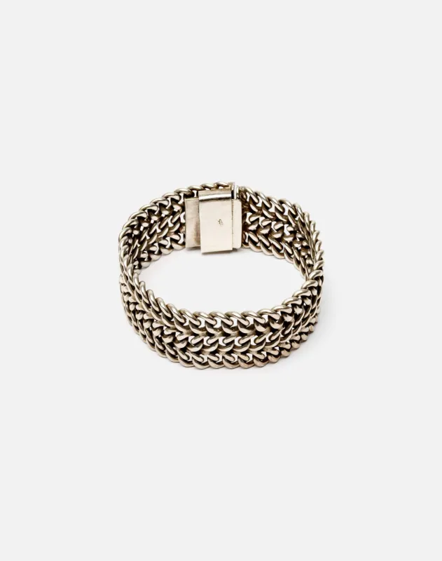 70s Braided 3 Row Chain Bracelet -#14 sold by Re/Done