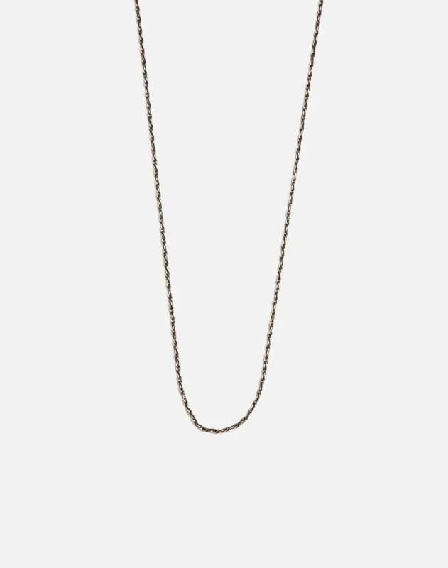 70s Sterling Silver Rope Chain with Hook -#8 sold by Re/Done