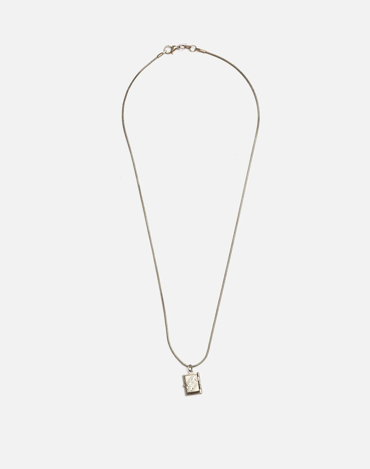 70s Sterling Locket Necklace -#7 sold by Re/Done product image thumbnail 2