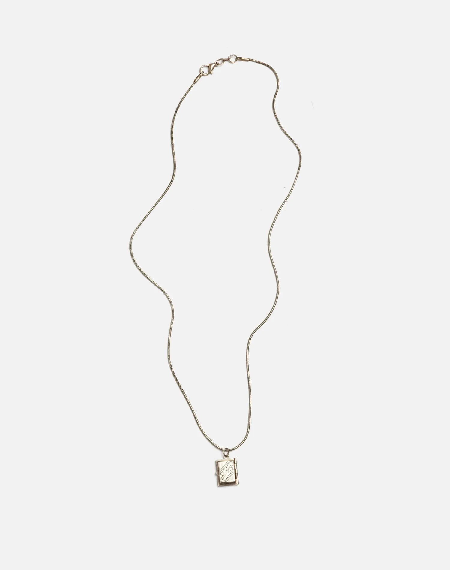 70s Sterling Locket Necklace -#7 sold by Re/Done product image thumbnail 3