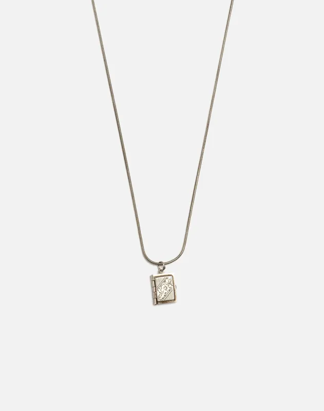 70s Sterling Locket Necklace -#7 sold by Re/Done