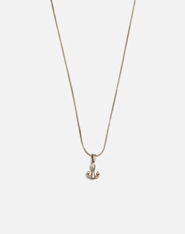 70s Sterling Anchor Necklace -#6 sold by Re/Done