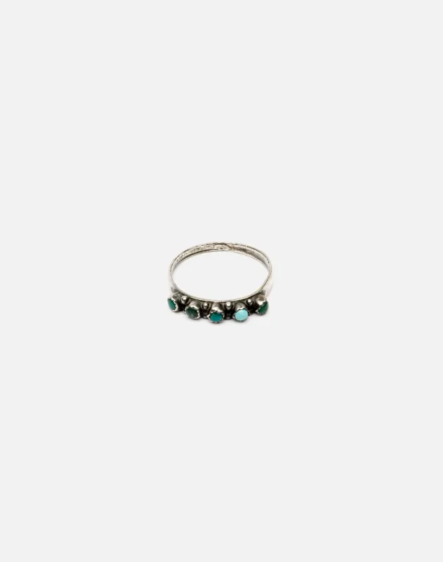 50s Turquoise and Green Zuni Ring -#2 sold by Re/Done